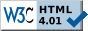 Check validity of page against HTML 4.01